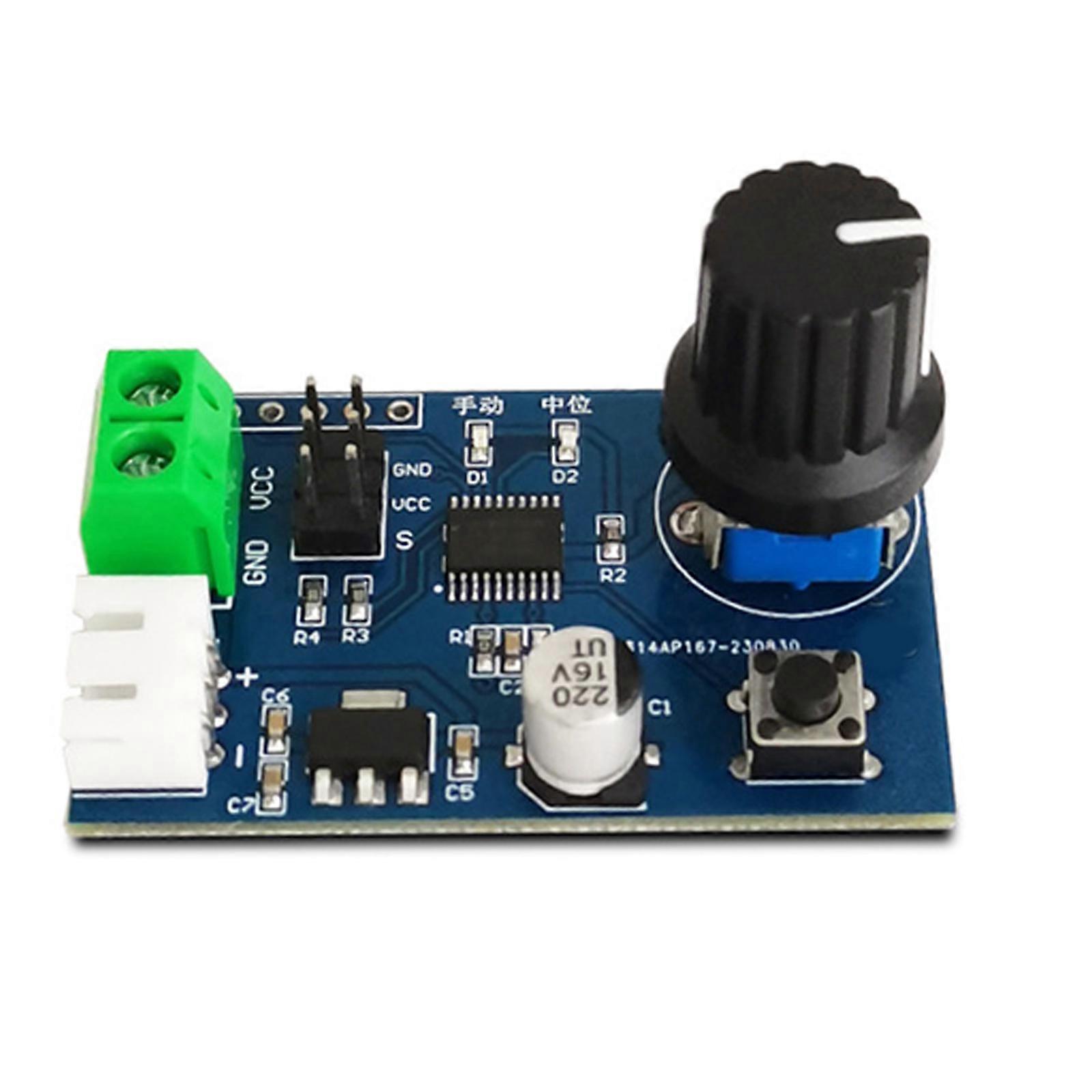 Double Channel Servo Control Board Steering Gear Debugging Module for SG90 Machine Control Replacement Multicolor