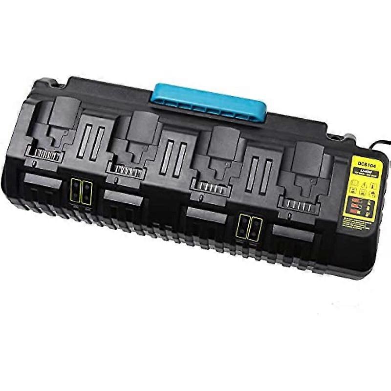 4-Port Fast Charger For Dewalt 12V/20V Max Li-ion Battery DCB205 DCB206 DCB120
