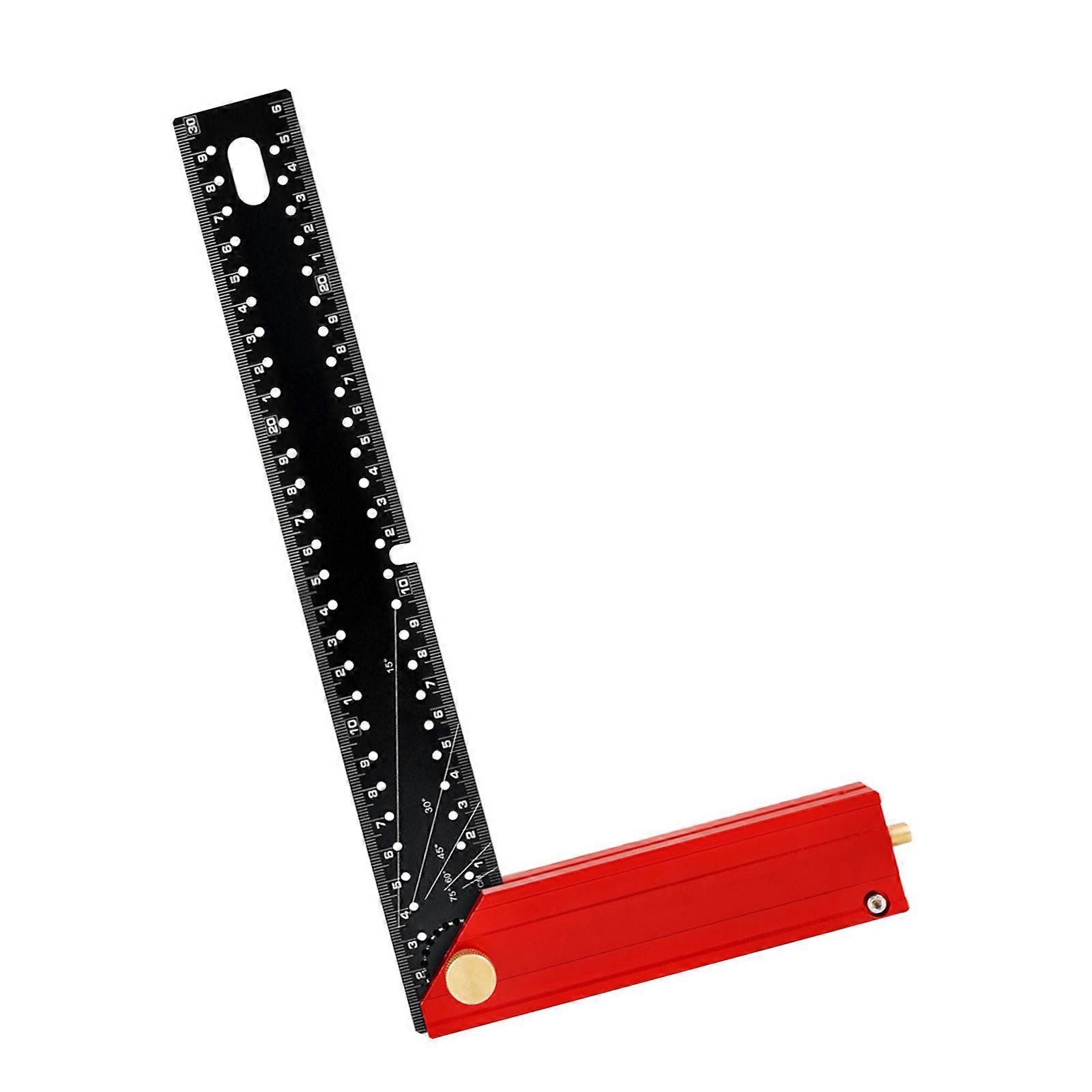 L Shaped Folding Angles Ruler Aluminum Construction L-Shaped Precisions Square Right Angles Ruler Woodworking Multicolor