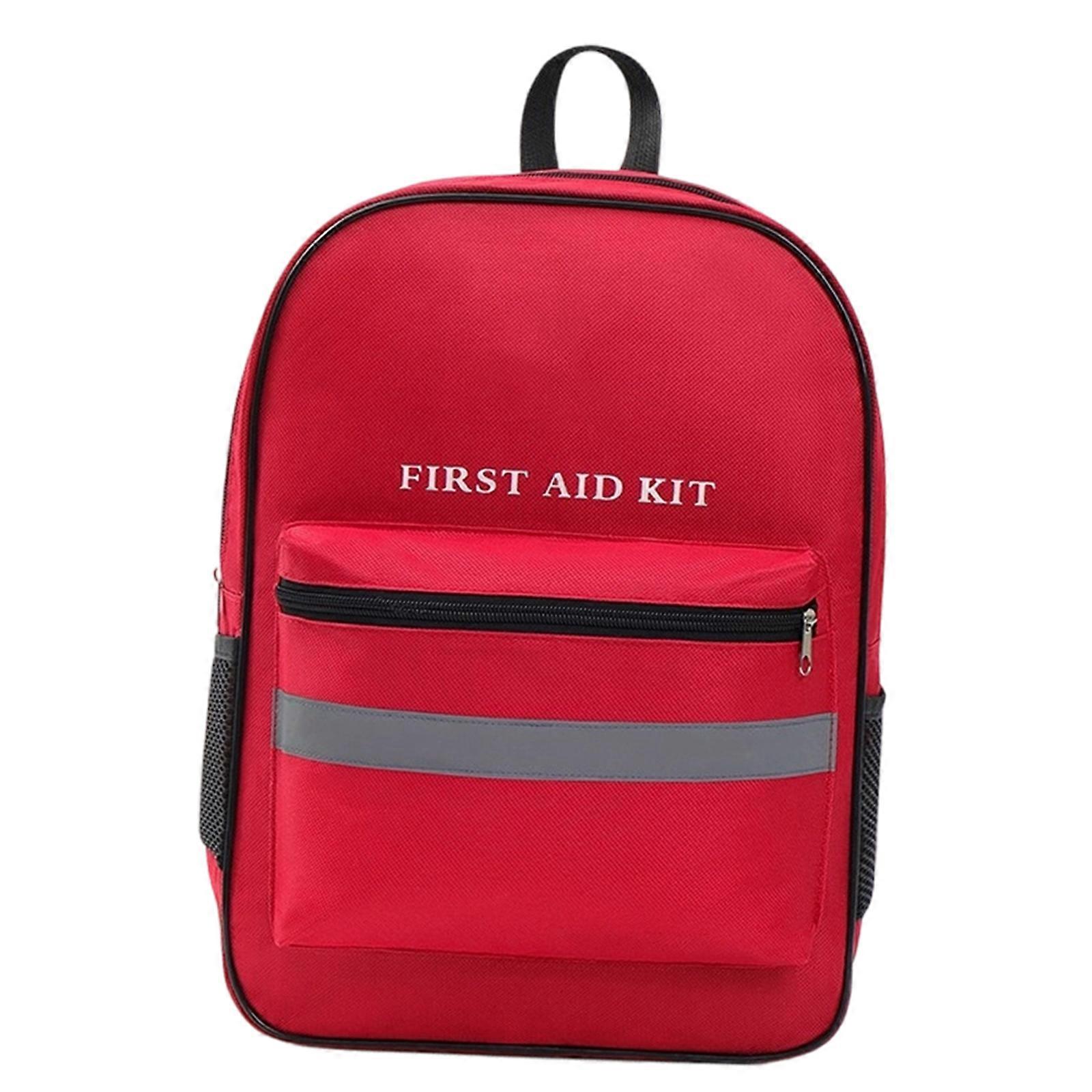 Trauma Relief Backpack For Emergency Preparedness Designed Empty First Aid Bag With Breathable Mesh Padded Strap Multicolor