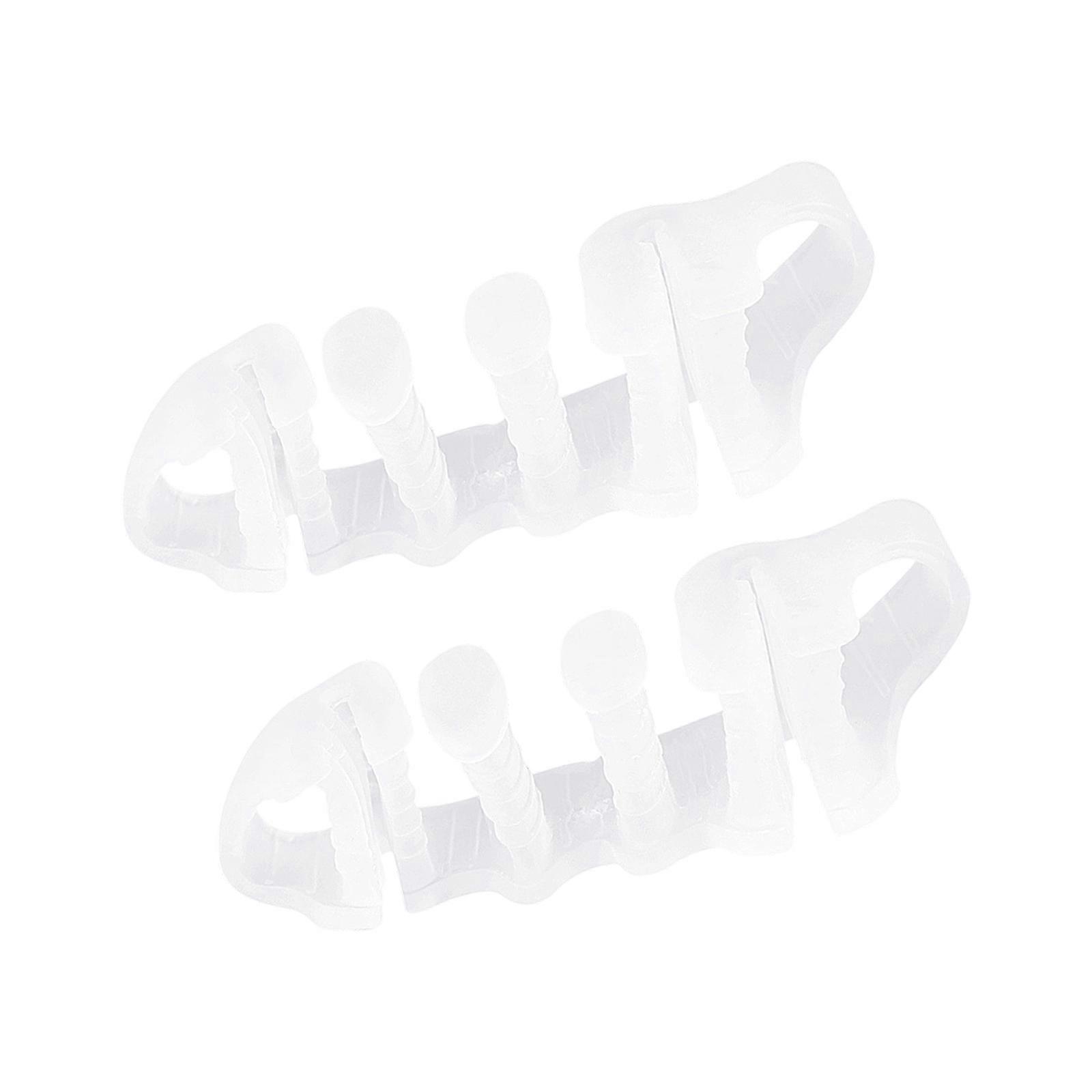 Ergonomic Toe Splitter Alignment Correctors 5Hole Structure Prevent Calluses Suitable for Flat Feet Narrow Shoe  Transparent color os