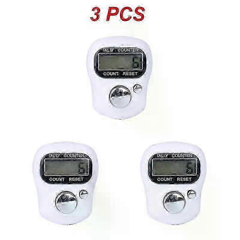 1/3PCS Electronic Digital Finger Ring Tally Counter Hand Held Knitting Row Counter Clicker NEW Mini Point Marker Counter LCD w