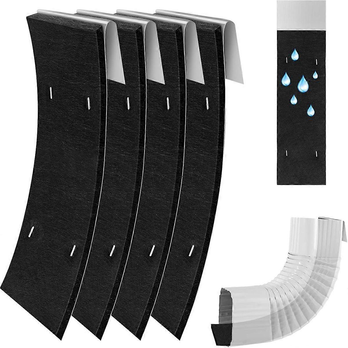 4 Pack Gutter Noise Dampener, 3.5 X 11.8 in Rain Noise Downspout Reducer, Insert Adjustable Downspo