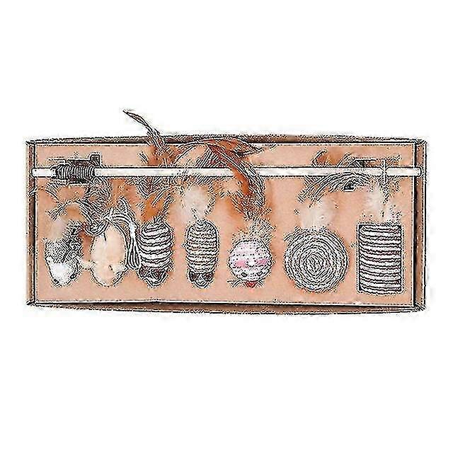 7 Piece Cat Toy Interactive Cat Toy Set Cat Toy In Gift Box Cat Toy Set For Grinding Claws Utilisation And Variety Ns2 2025