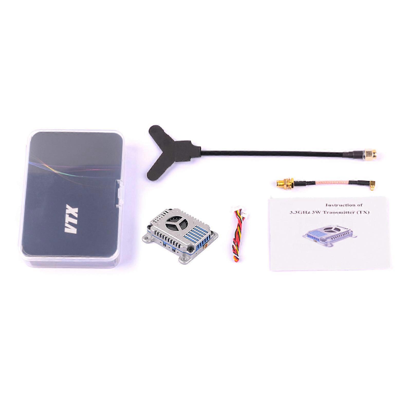 1 Set 3.3GHz VRX VTX Video Transmitter Module 16CH Imaging Transmission for Long Distanced Wireless Transmission Multicolor