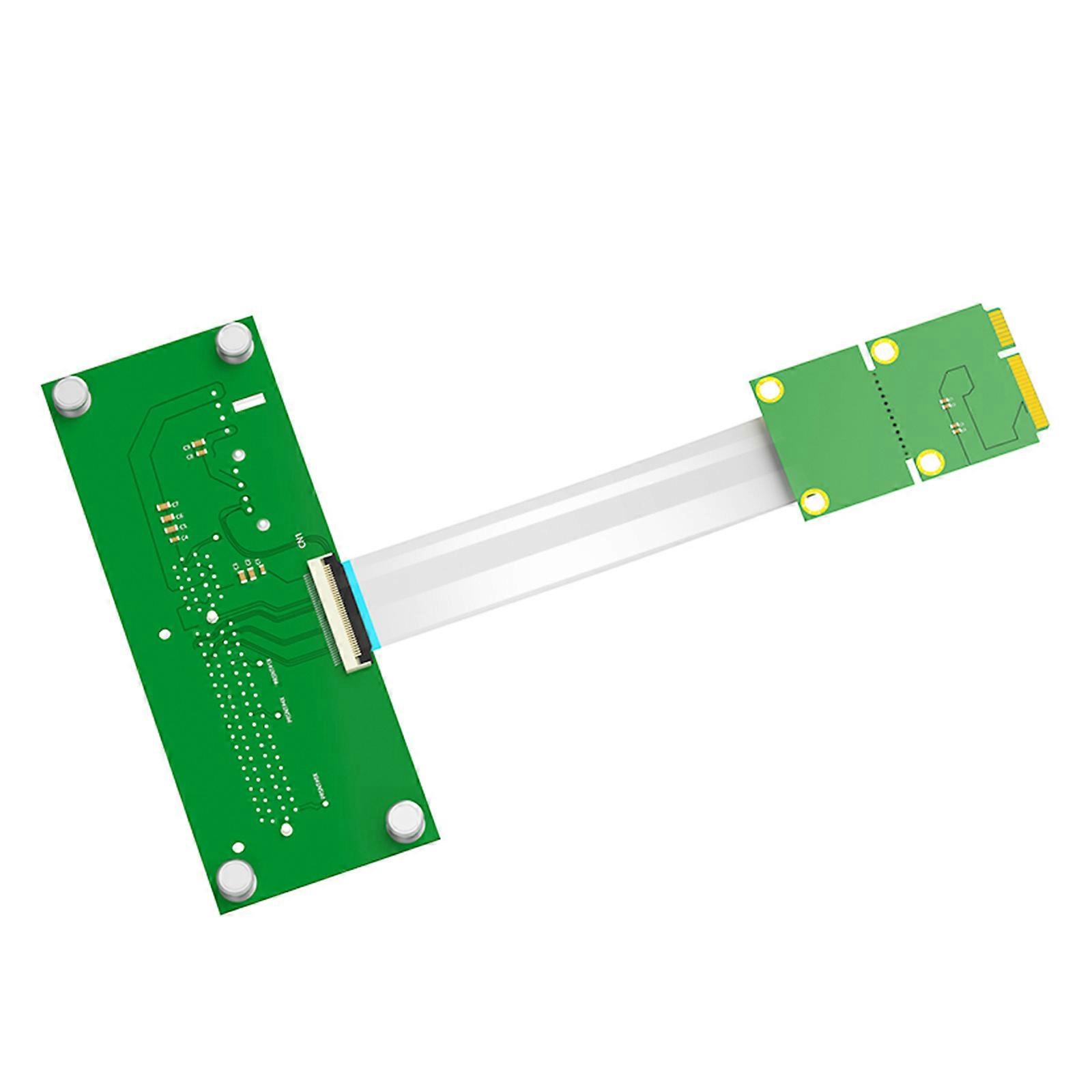 PCI-E 8X Slot & USB 2.0 Connector To Mini PCI-E MPCIe Adapter Riser Card With High Speed FPC Cable Vertical Installation Multicolor
