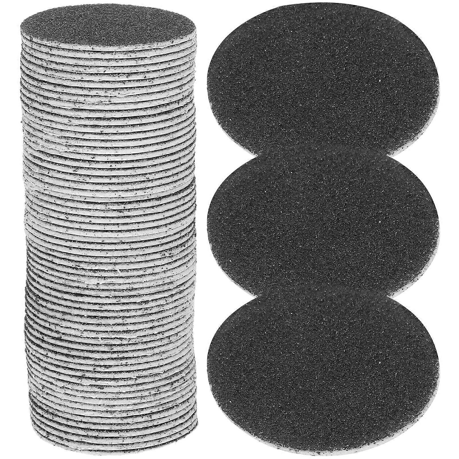 60Pcs Replacement Sandpaper Disk Discs for Electronic Foot File Callus Remover Tool(Specification 80)