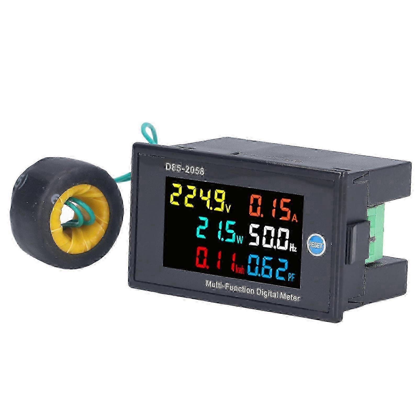 w Power Monitor Single Phase LCD Digital Display Voltage Current Meter Tester AC 40‑300V