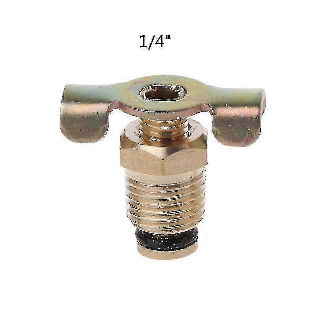 e Npt 1/4" 3/8" 1/2' Air Compressor Tank Drain Cock With T-handle Easy To Use