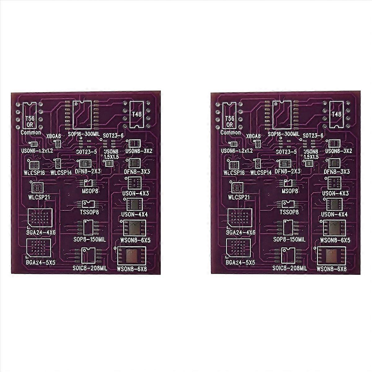 2X 25-in-1 SMD to DIP8 Universal Adapter,22-in-1 SMD Adapter,4-Layer PCB,for SOIC8/16 SOP8 DFN8 USON