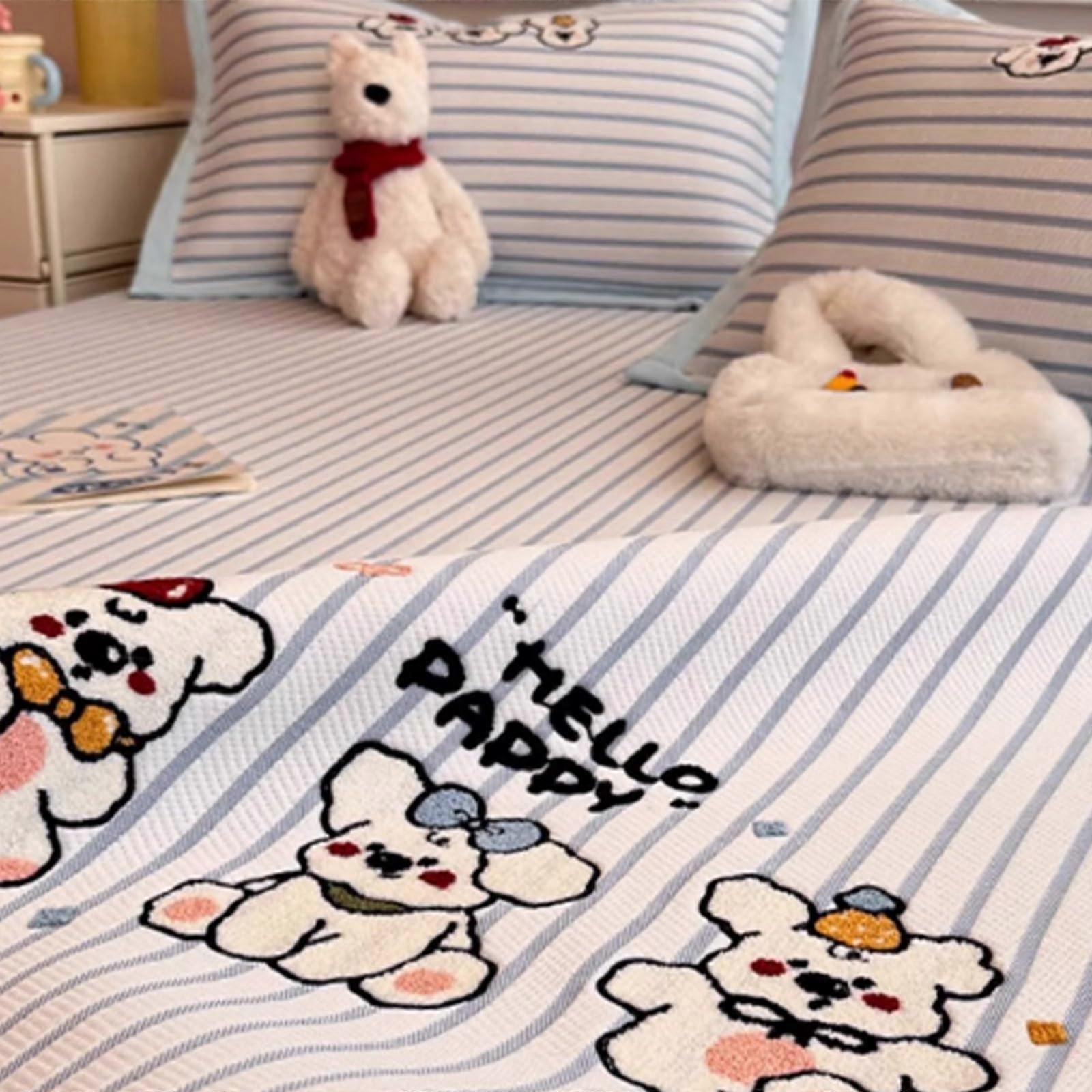 Cooling Bed Mat with Instant Cooling Relief, Breathable Mesh Mattress Topper for Dorms, 200x220cm