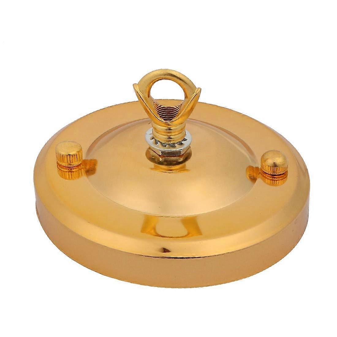 Ceiling Light Fixture Plate Gold Metal Pendant Lamp Mount Bracket Secure Universal Installation