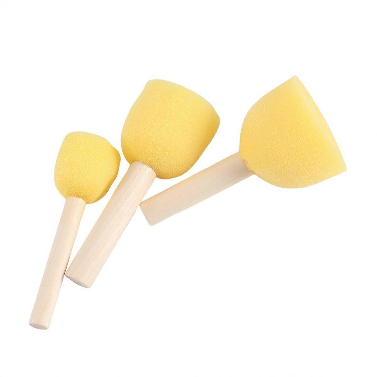 Pack of 30 Round Foam Sponge Paint Brush Set 5 Different Sizes