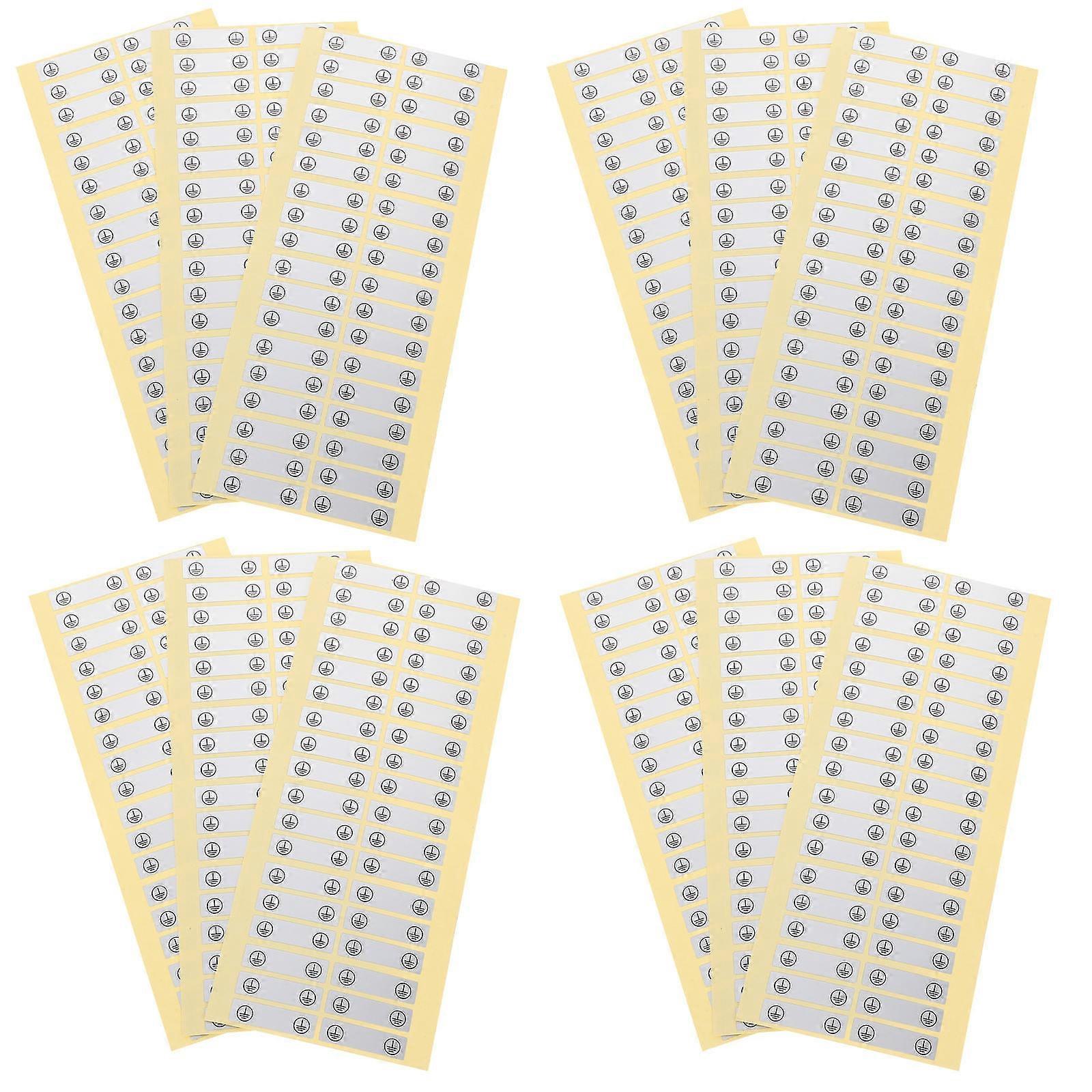 Electrical Safety Labels for Ground Wire Identification with 100Pcs Stickers