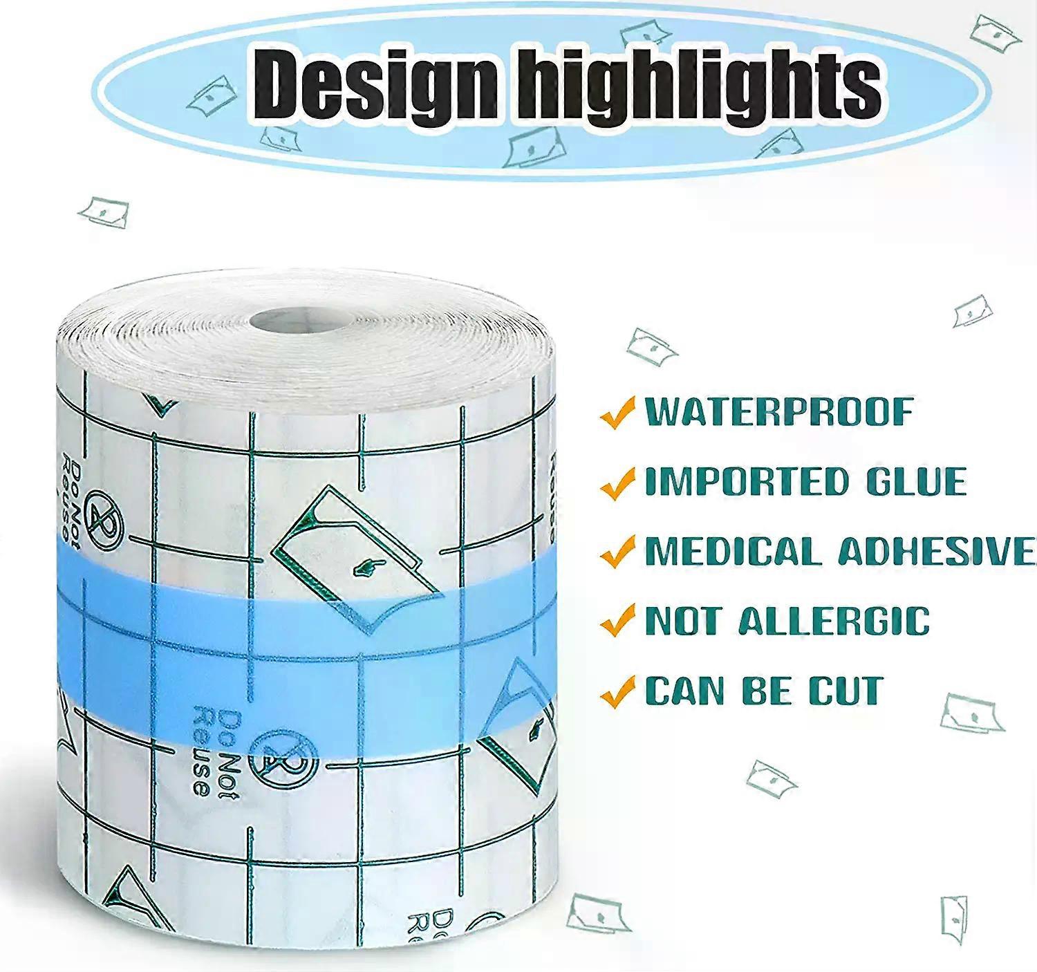 5cm*5m Waterproof Transparent Stretch Adhesive Bandage Fixed Tape for Tattoo Anti-allergic Wound Dressing Fixer Plaster