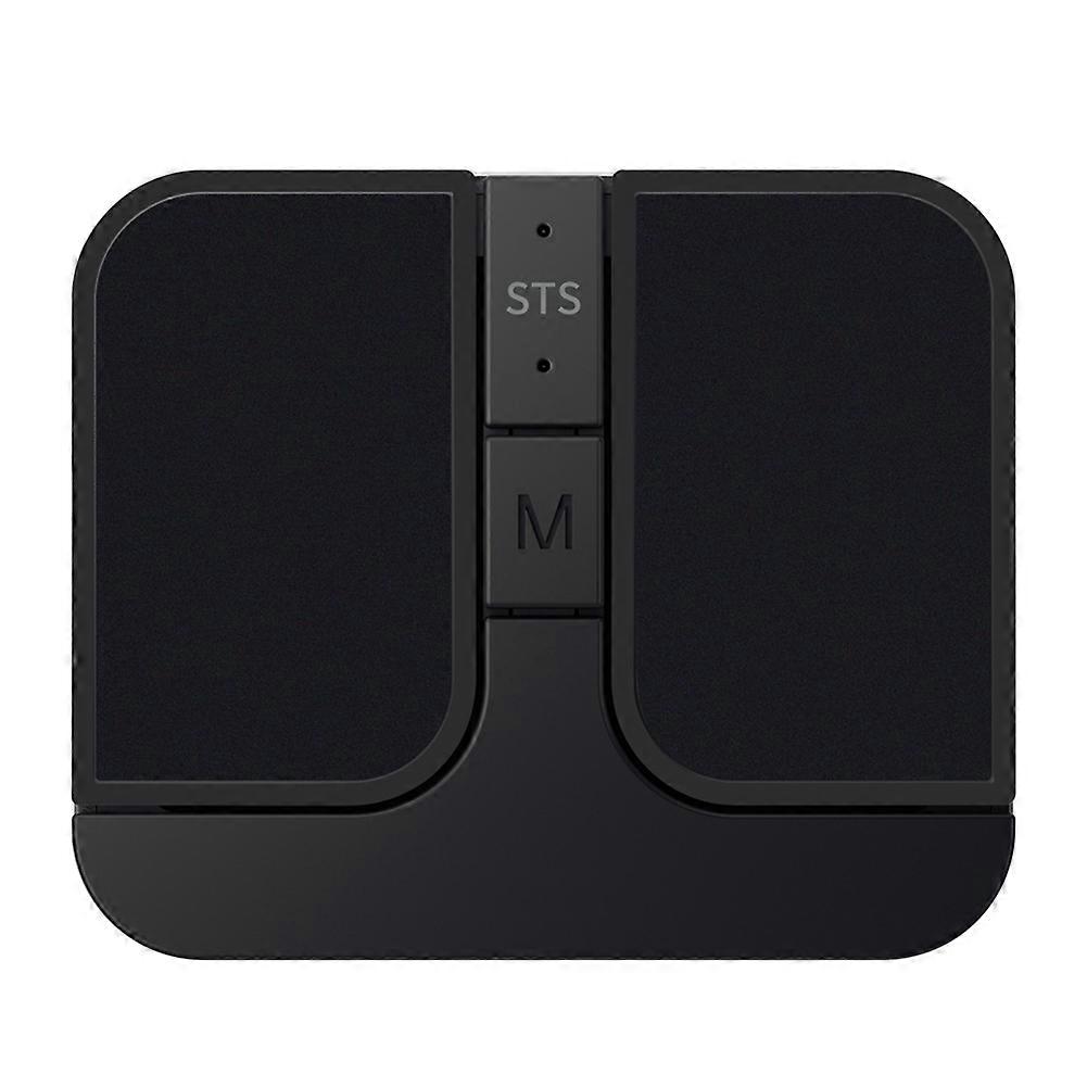 Mini Square Mouse Wireless Computer Mouse 3 Mode BT/2.4G/USB Mini Capacitive Mouse for PC Laptop Notebook Desktop Black