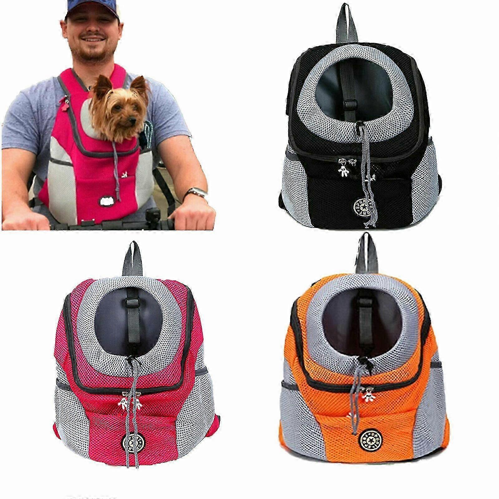 Portable Dog Carrier for Front Carrying with Breathable Mesh and Shoulder Bag