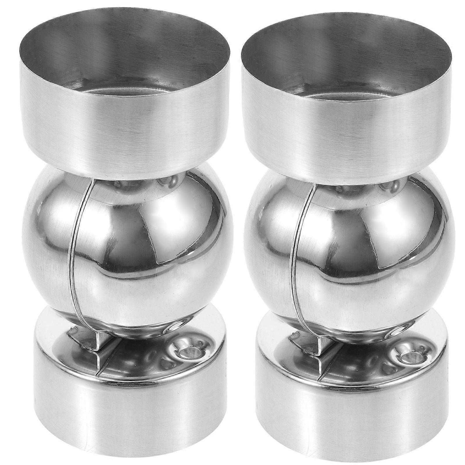 Connector for Handrail Stainless Steel Extension Fitting 4Pcs Set