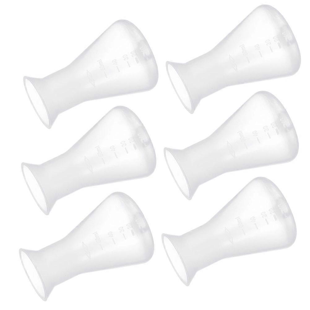 Plastic Flask Conical Flask for Science 6Pcs 50Ml Laboratory Experiment Kit