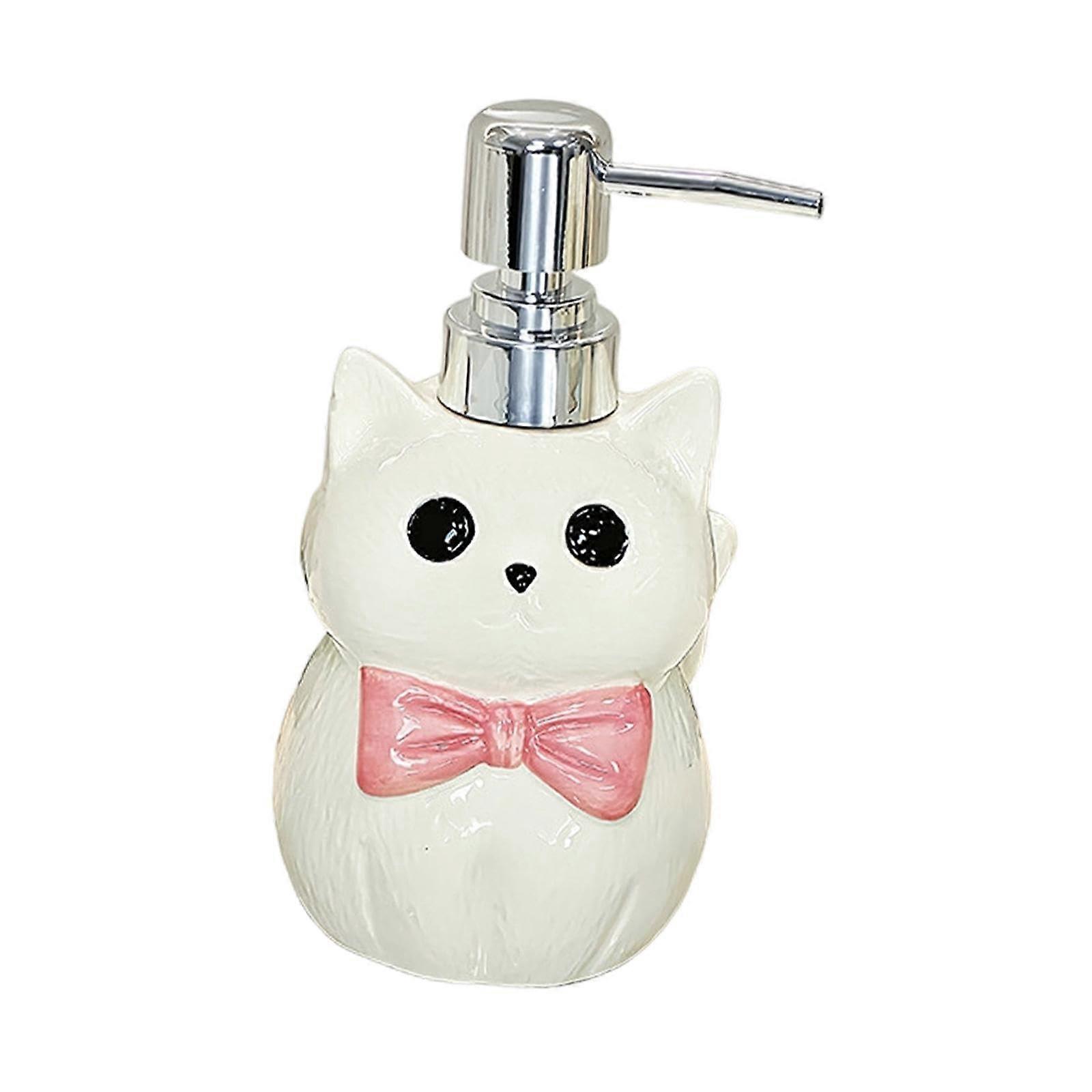 Refillable Lotion Soap Dispenser with Pump, Stylish Pink Liquid Container for Bathroom and Kitchen