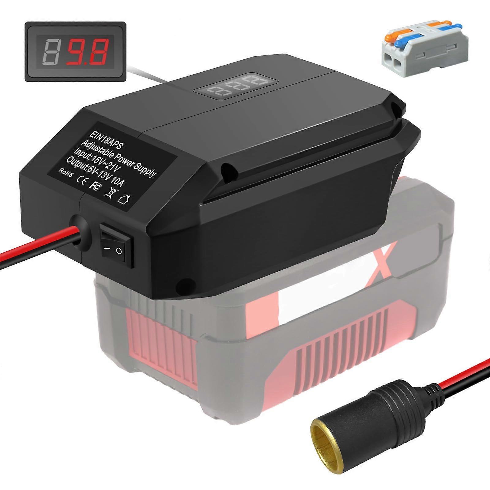 Step Down Converter For Einhell 18V To 12V, Power Wheels Battery  Cigarette Lighter Adapters, DC Buck Regulator 513V