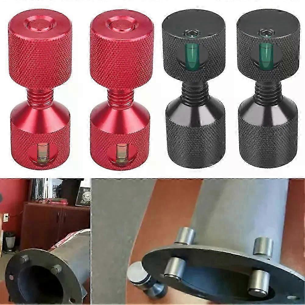 2/4pcs 1-1/8 Aluminum Flange Two-hole Pin 1-1/8 Hole Gradient Positioning Pin For 150lb For Asme Flanges Locating Pins