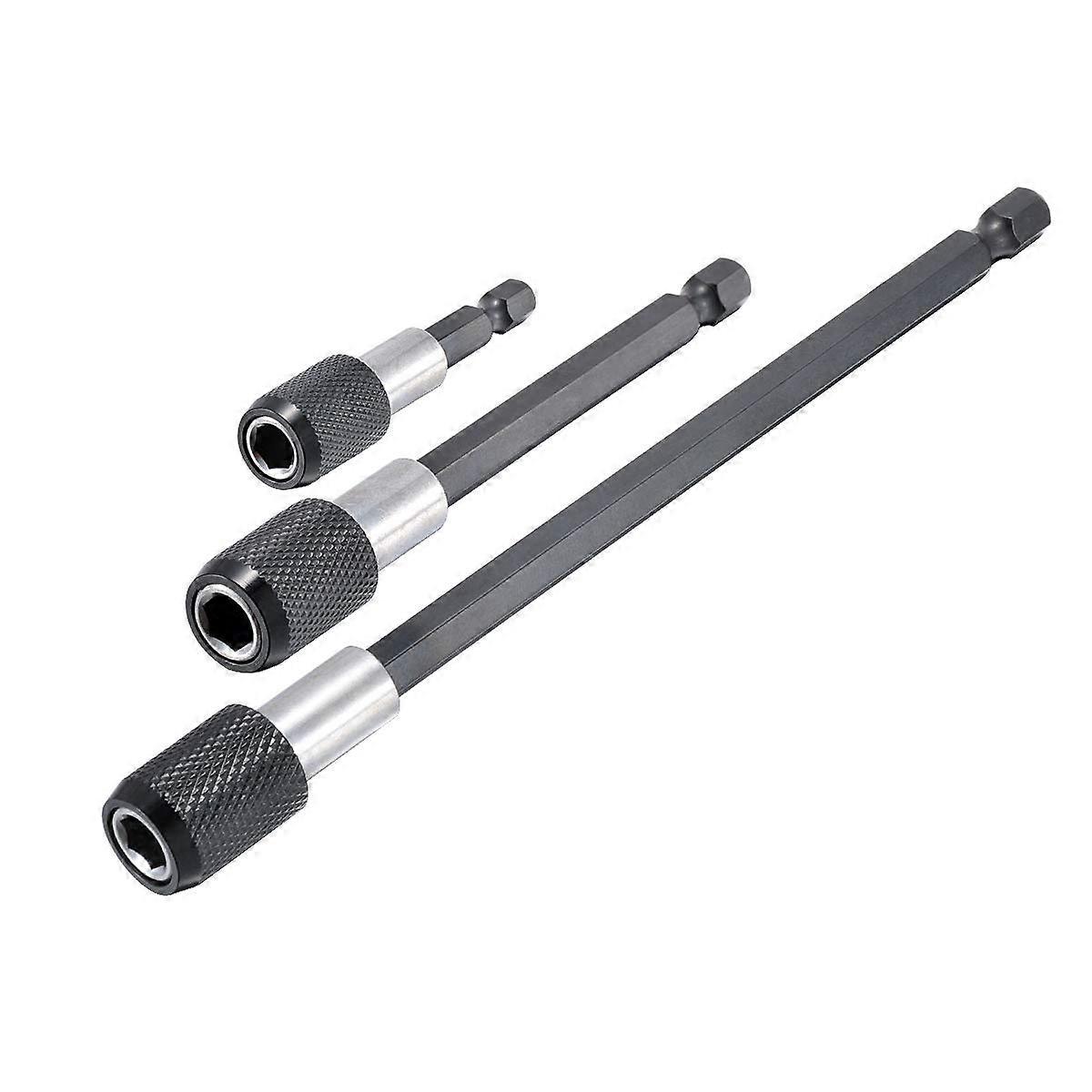 Magnetic Screwdriver Bit Holder Set 1/4 Inch Hex Shank Quick Change Drill Bit Extensions 2in 4in 6in CRV Steel