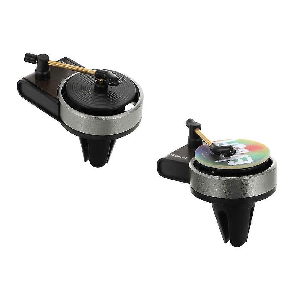 Car Scent Diffuser 2 Sets Driving Aromatherapy Retro Design Durable PE+Aluminum Alloy Functionality