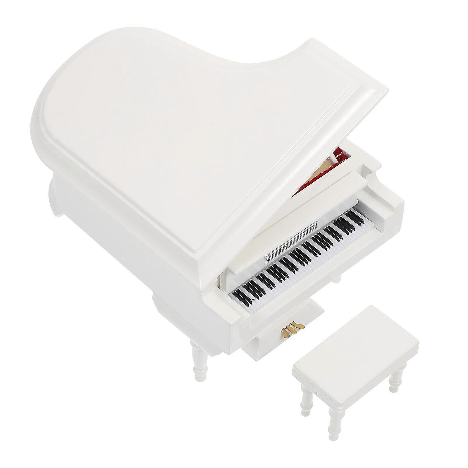 Desktop Music Box Piano Model with Melody Function 1Pcs