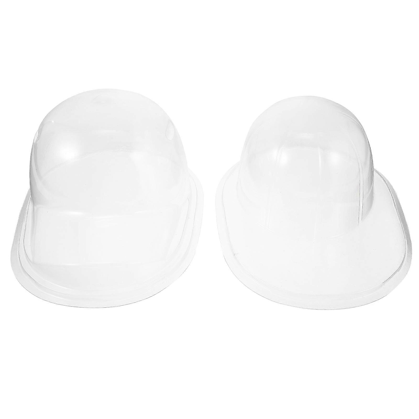 Baseball Caps Plastic Holder Transparent Caps Support for Storage 2Pcs