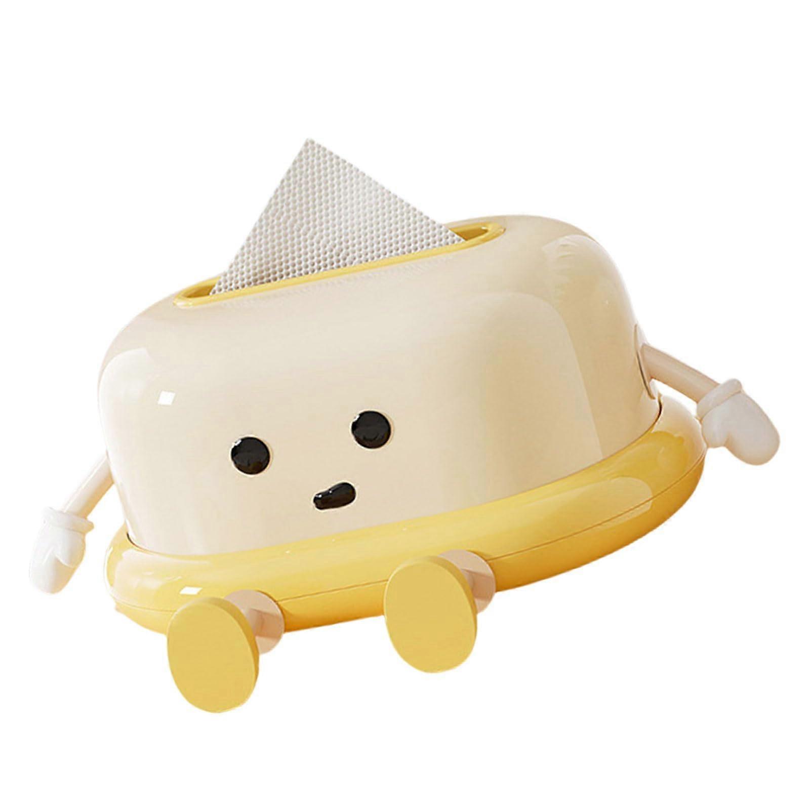 Stylish Tissue Box Holder with SpringLoaded Dispenser for Bathroom and Kitchen MultiRoom Use