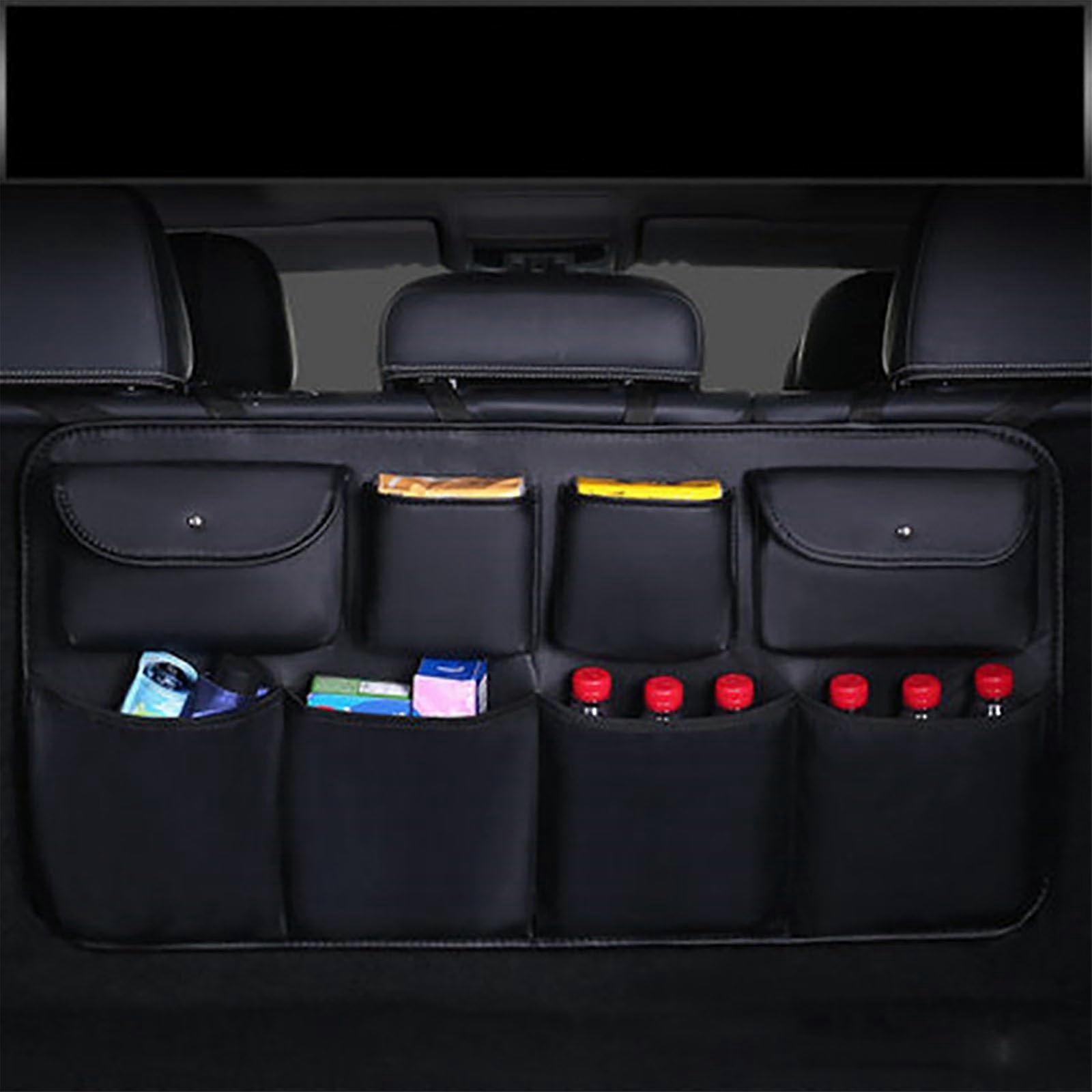 Car Boot Organiser for Renault Austral 2023, Foldable Waterproof Leather Trunk Storage Bag