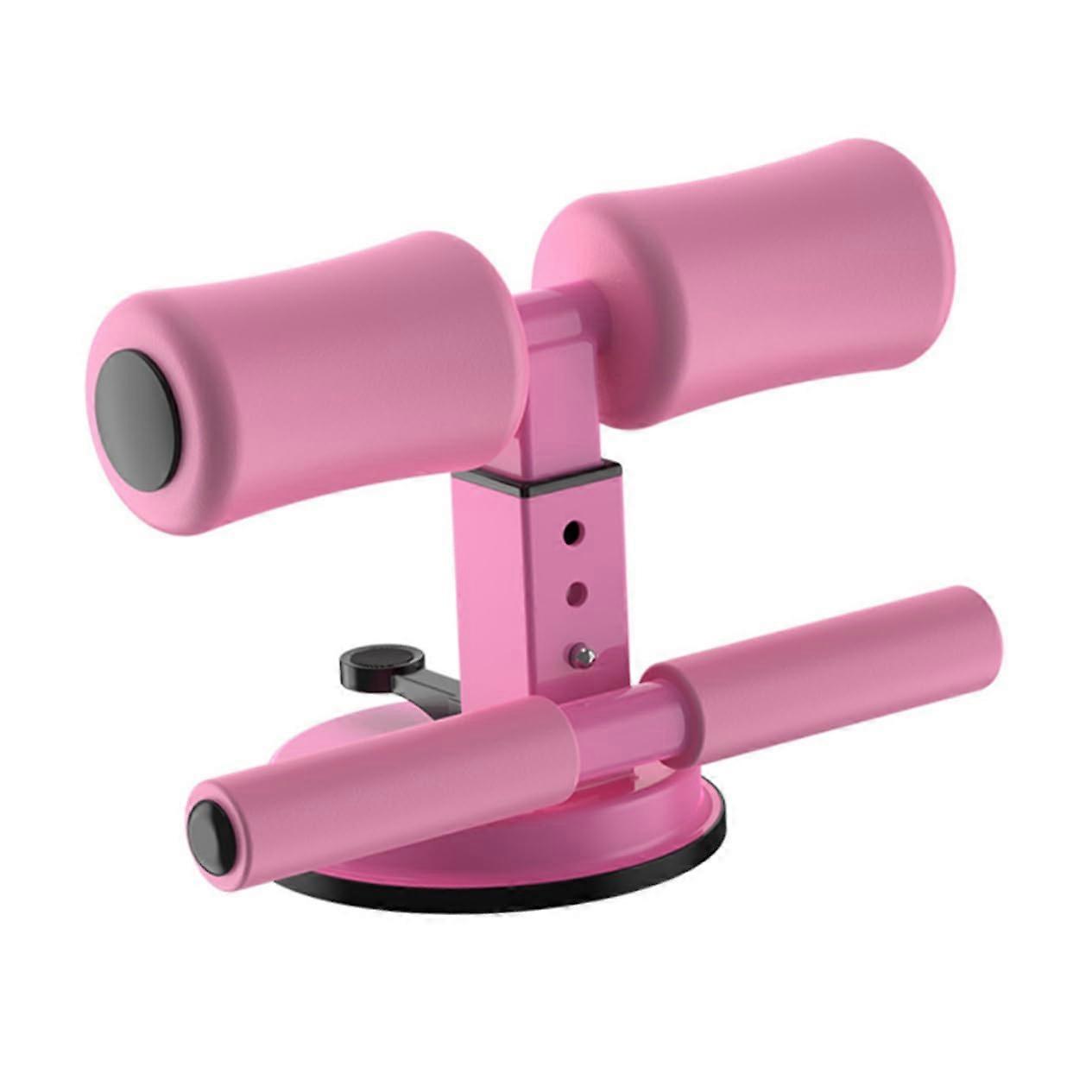 Sit Up Bar with Push Up Bars, Adjustable MultiFunctional Core Strength Training Equipment Pink