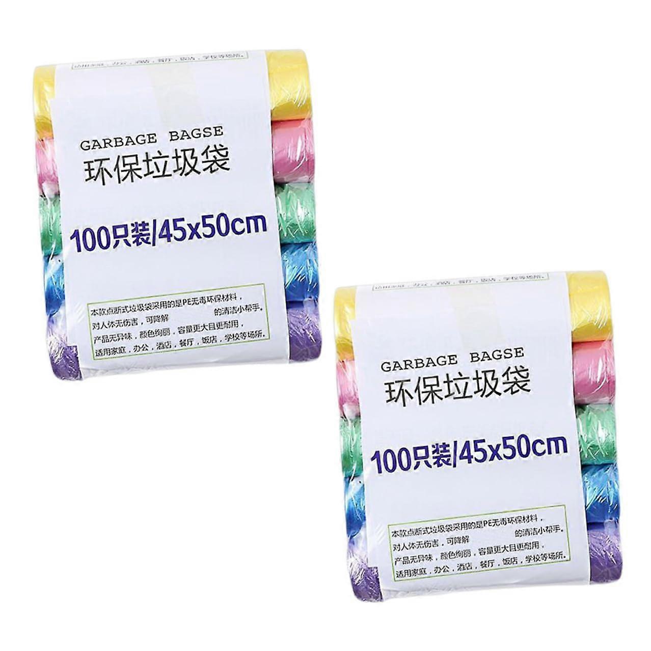 Small Trash Bags Leakproof Colored Garbage Can Liners with Easy Tear Breakpoints for Kitchen Office