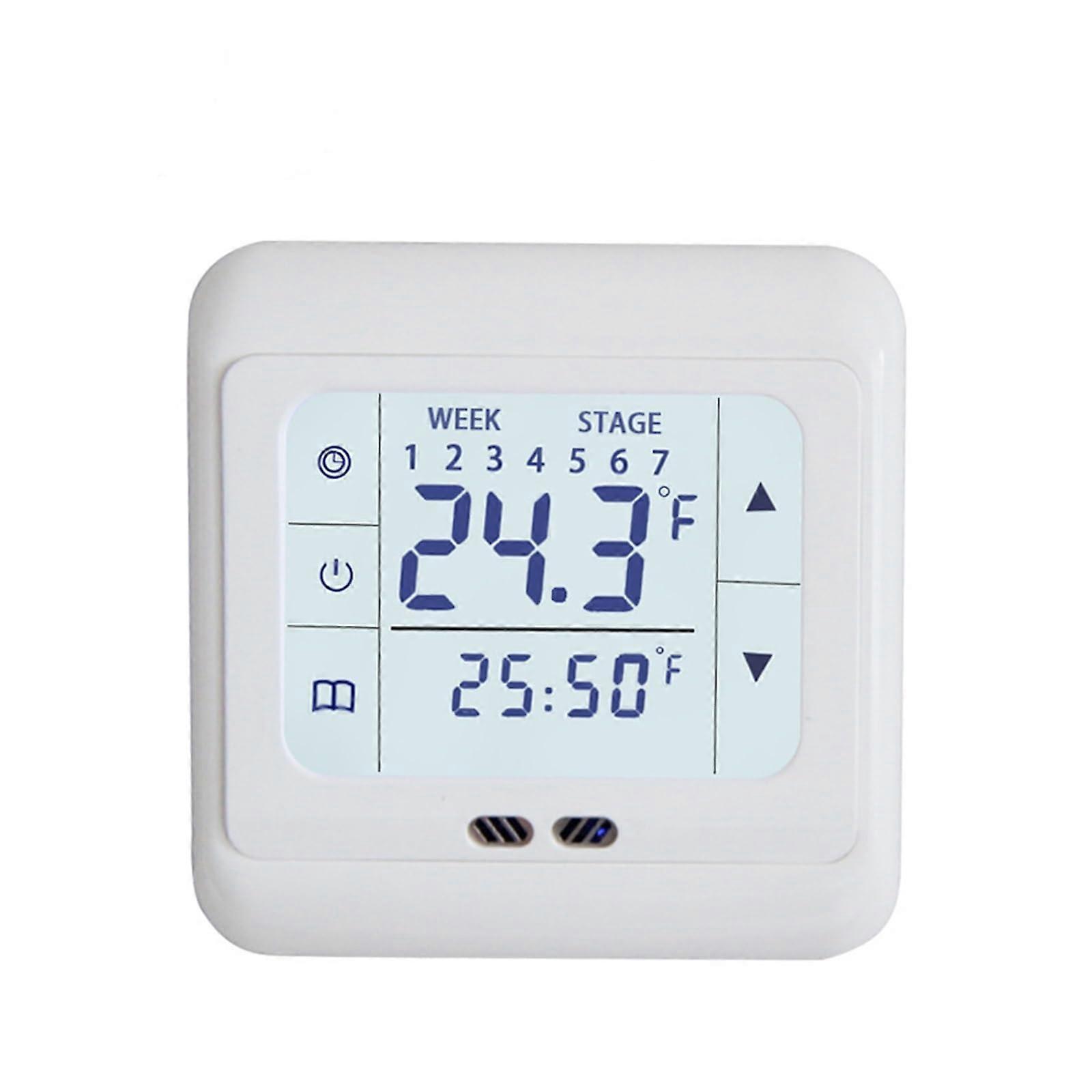 WiFi Floor Heating Thermostat 2pcs Digital Temperature Controller with Touch Screen and Energy Saving Mode