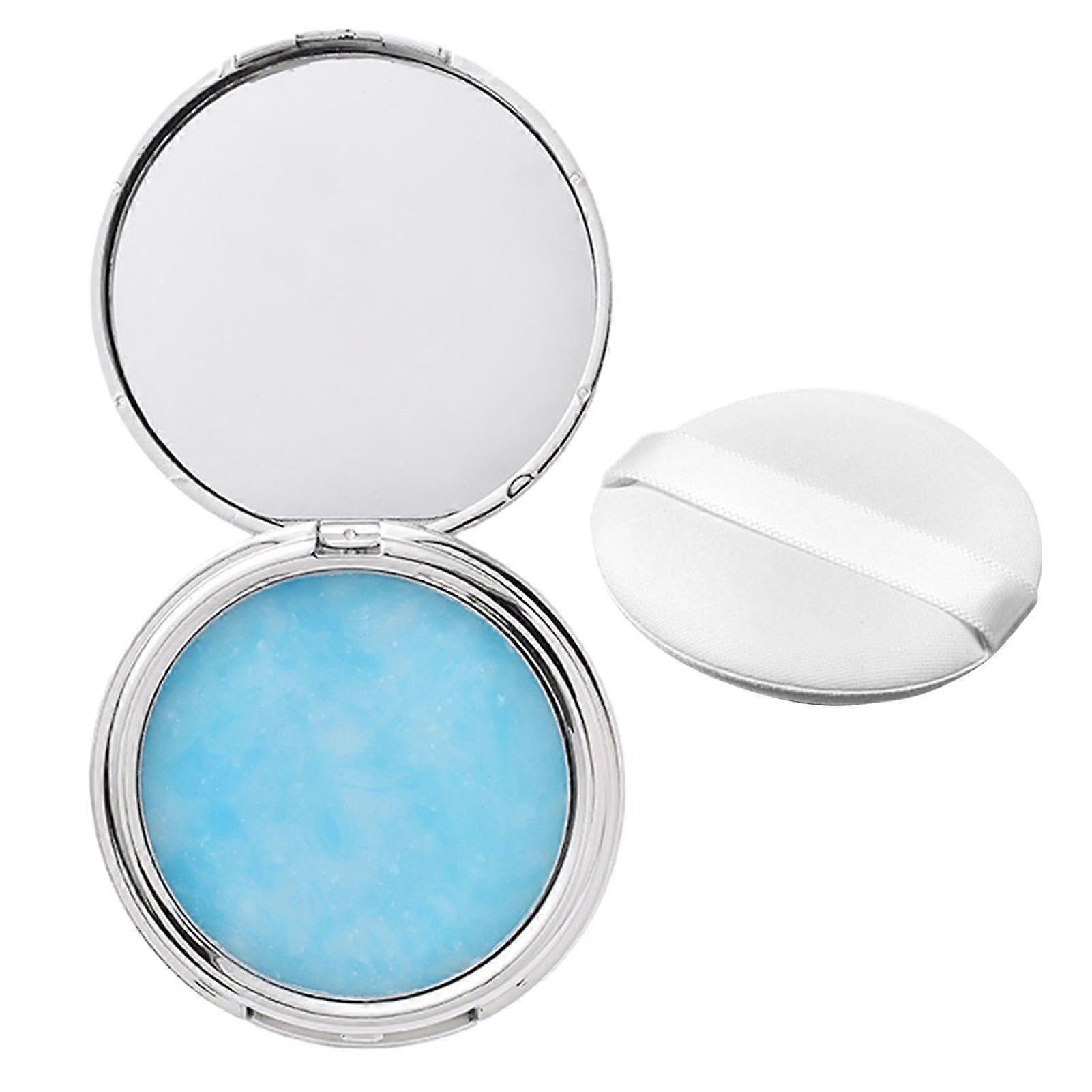 Long Lasting Oil Control Setting Powder with Puff, Matte Waterproof Pressed Face Powder
