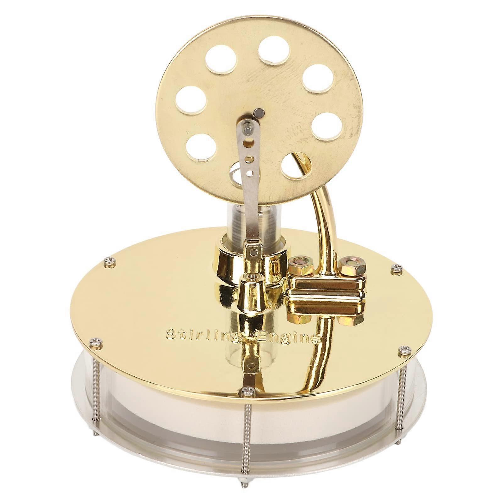 Stirling Engine Model D2 Low Temperature Educational Kit with Visible Piston Motion and Glass Tube