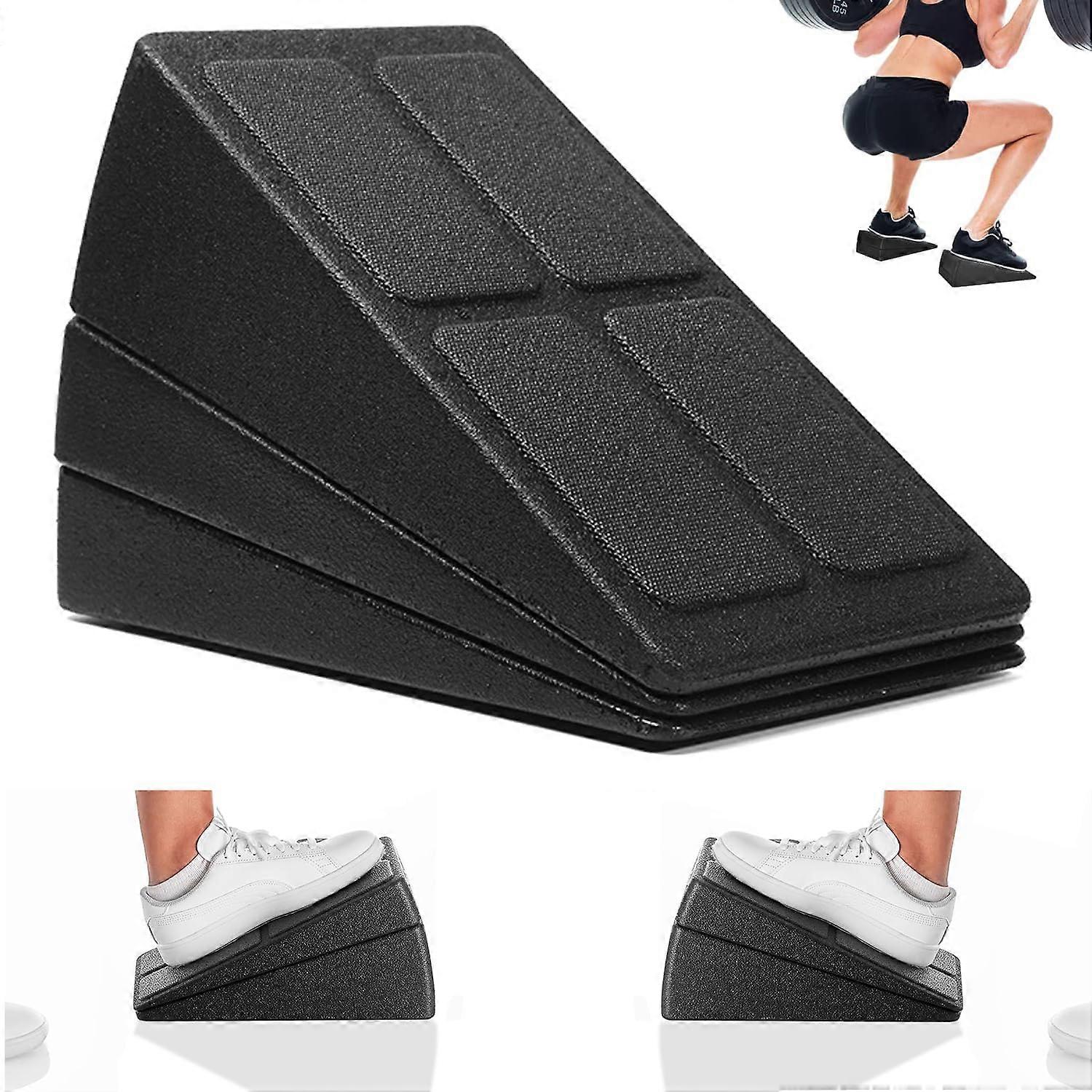 3Pcs Adjustable Foam Squat Wedge Blocks, NonSlip MultiAngle Slant Board for Squats and Calf Stretch