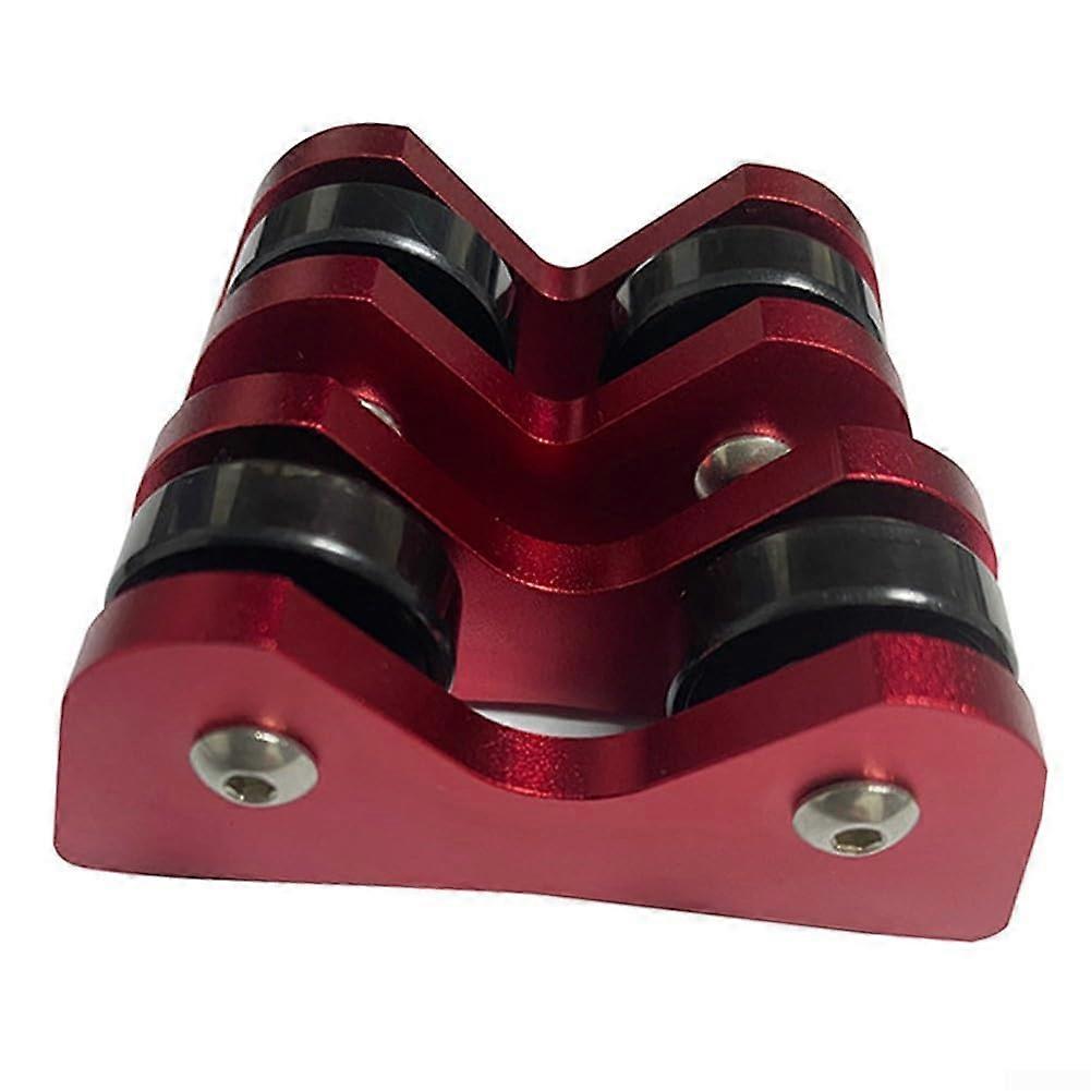 Pool Cue Alignment Tool with Precise CNC Rotation for Snooker and Billiards, Red with Storage Box