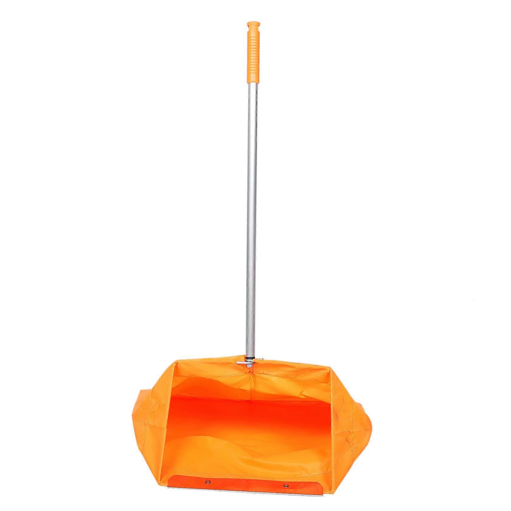 Long Handle Litter Picker with Windproof Dustpan and Ergonomic Grip for Outdoor Cleanup