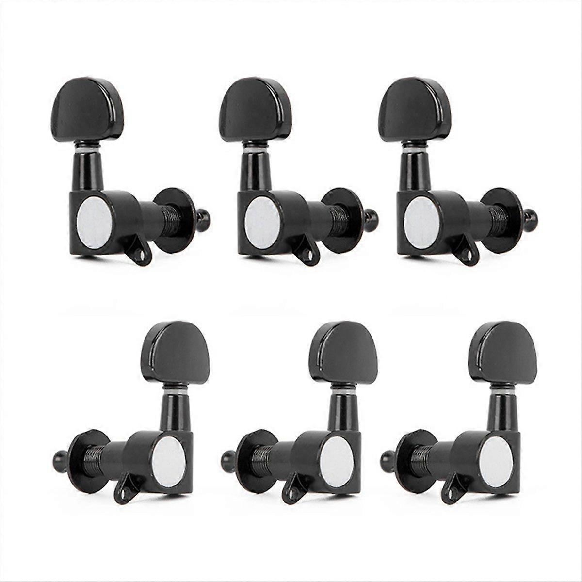 Folk Guitar Ukulele Knob Fully Enclosed Classical String Black