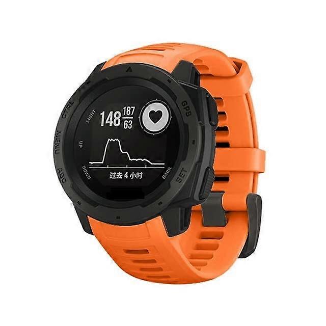 Silicone Quick Release Adjustable Replacement Strap for Garmin Instinct Watch Sports