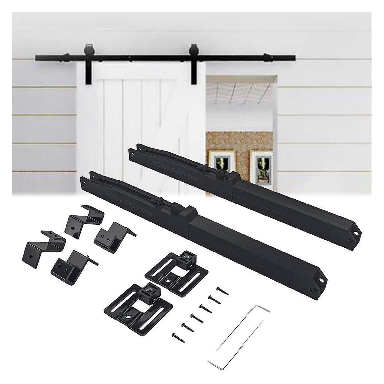 Barn Door Soft Close Kit for Sliding Hardware, Quiet Smooth Operation, Hole Installation