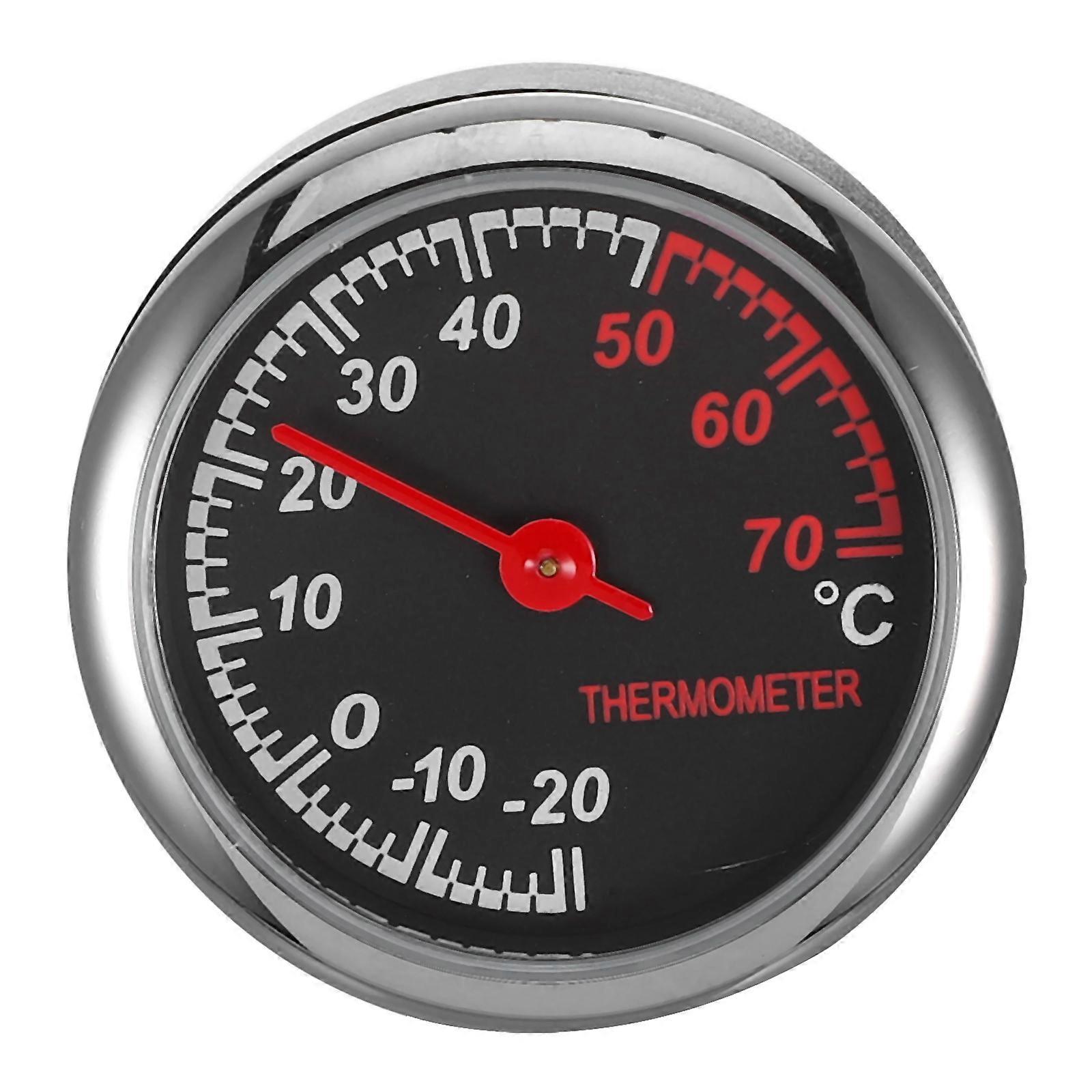 Car Thermometer Mechanical Thermometer for Car Use Luminous Steel Core Pointer