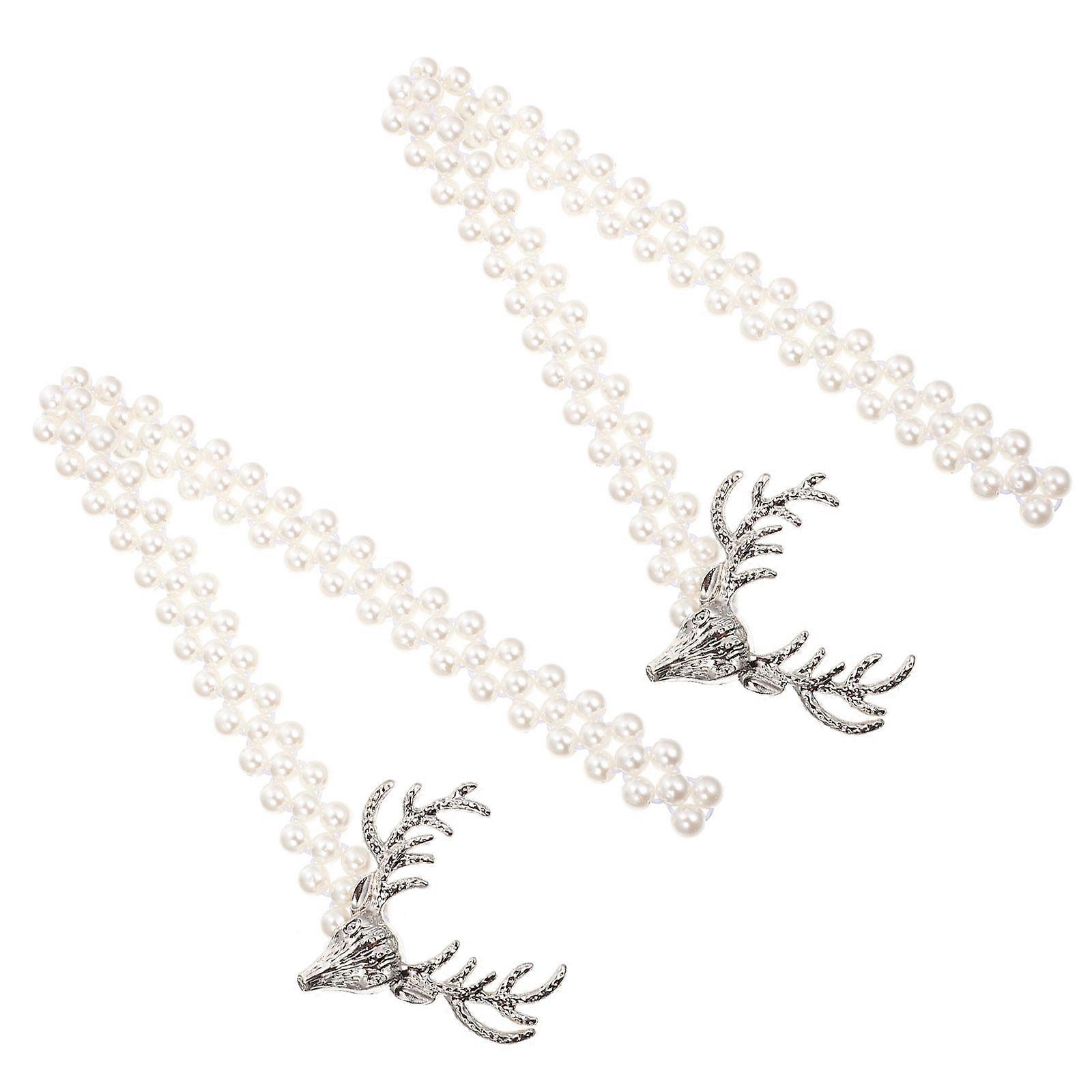 Delicate Curtain Tieback Silver 2Pcs Household Curtain Fixing Tiebacks