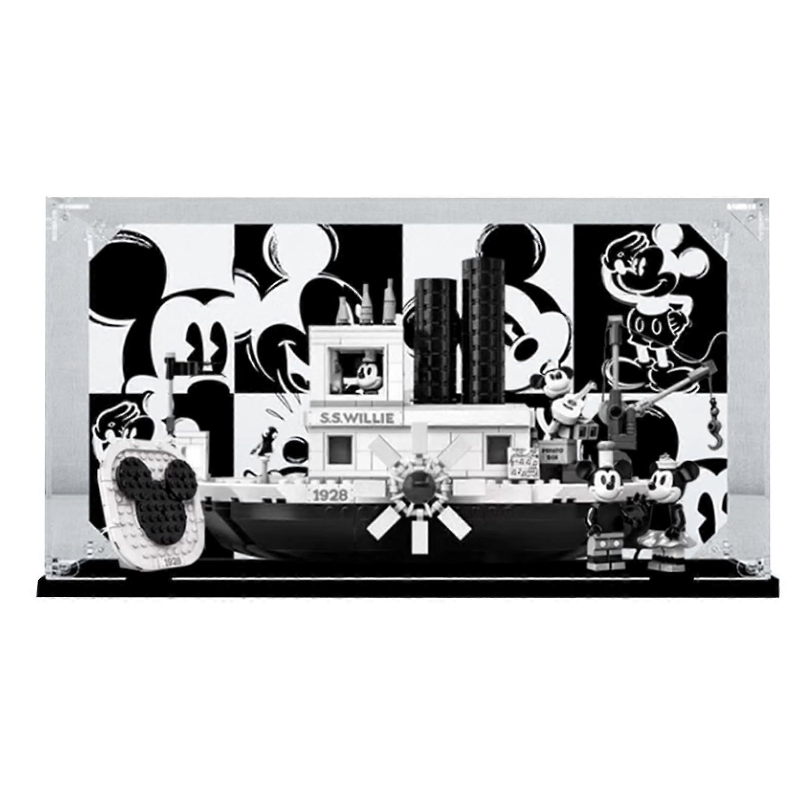 Display Case for  21317 Steamship Model, Clear Acrylic Dustproof Box with Easy Assembly