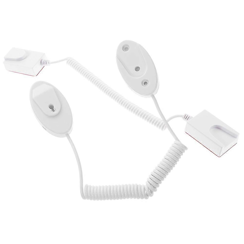 Remote Control Security Cable for Loss Prevention 10Pcs White Plastic
