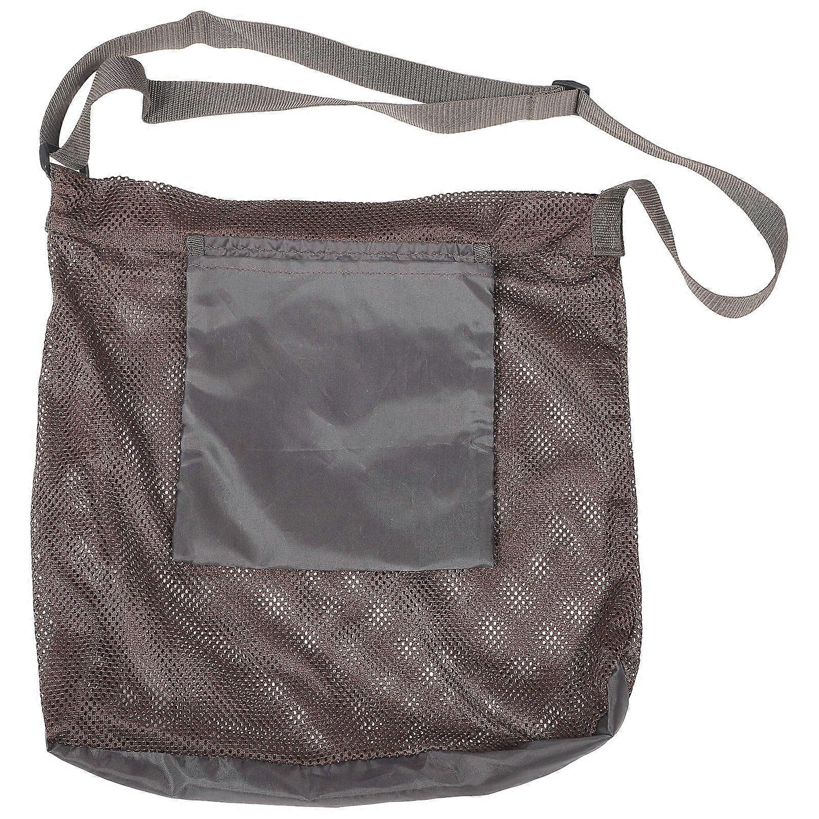 Mushroom Bag Mesh Mushroom Shoulder Foraging Bag for Storage