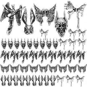 50 pz Nail Art Charms Nail Art Accessori FAI DA TE Decorazione Del Chiodo Halloween Nail Charms