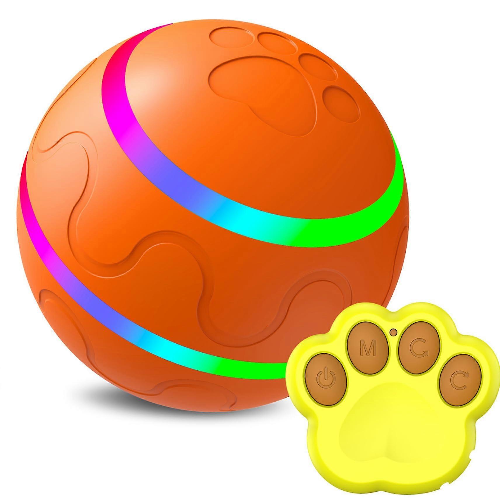 Interactive Dog Ball with Remote Control, ChewResistant Silicone, Bouncing Vibrating Action for Medium and Large Dogs